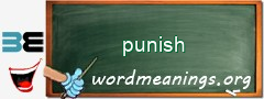 WordMeaning blackboard for punish